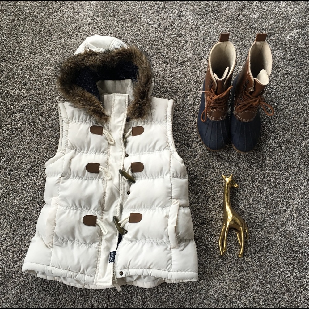 Winter White Vest